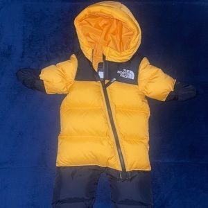 Never worn north face infant winter suit
